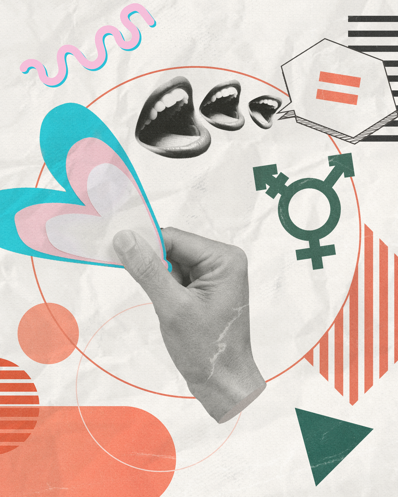 transgender worker rights hand holding heart