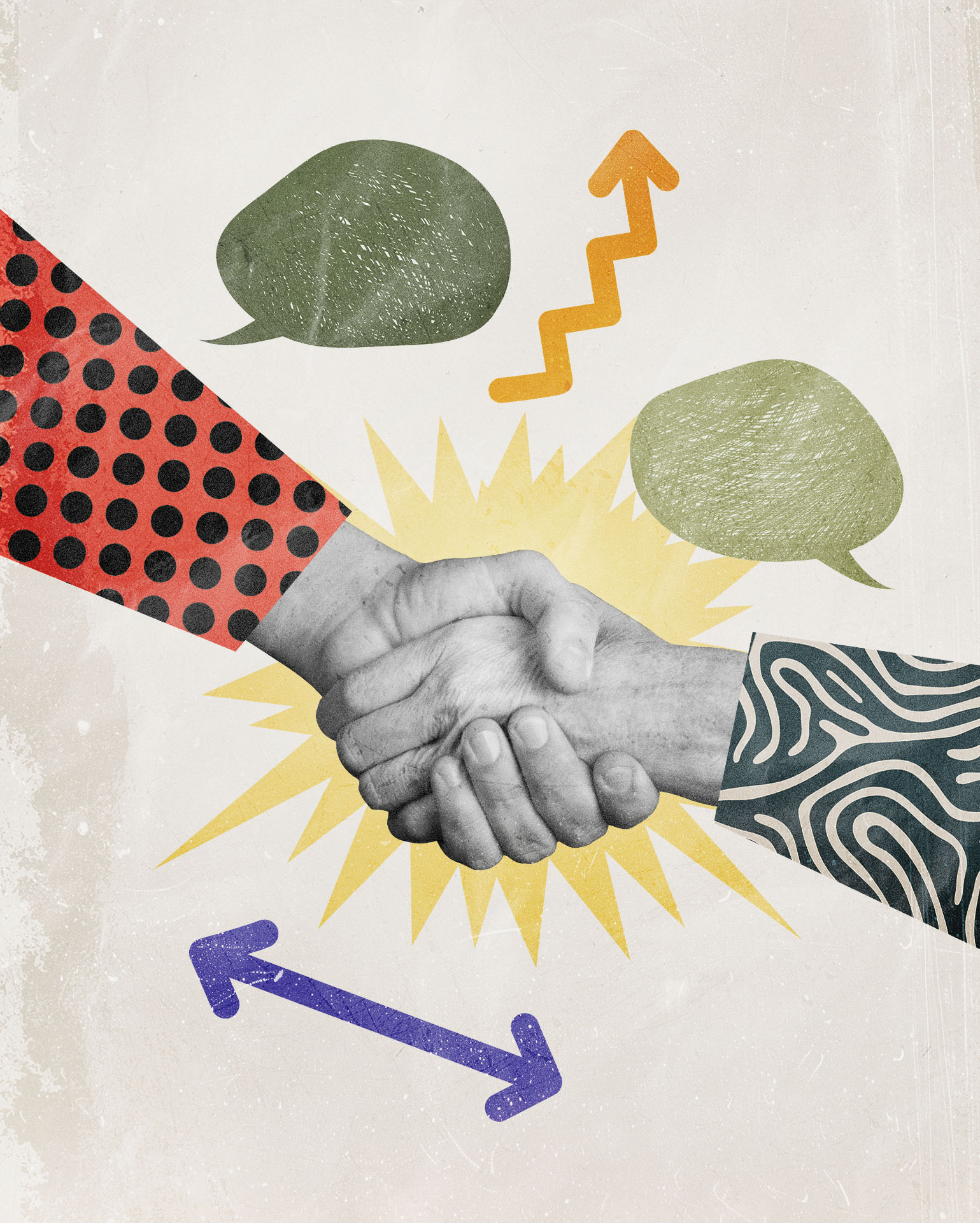 Freelance Worker protection act- hands shaking