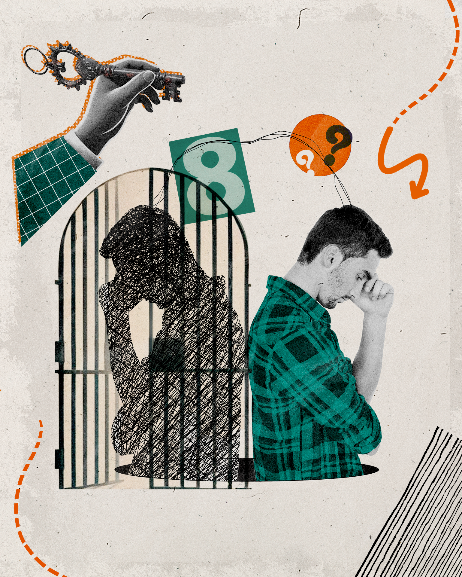 Prop 8 2024-Man inside cage and outside of cage