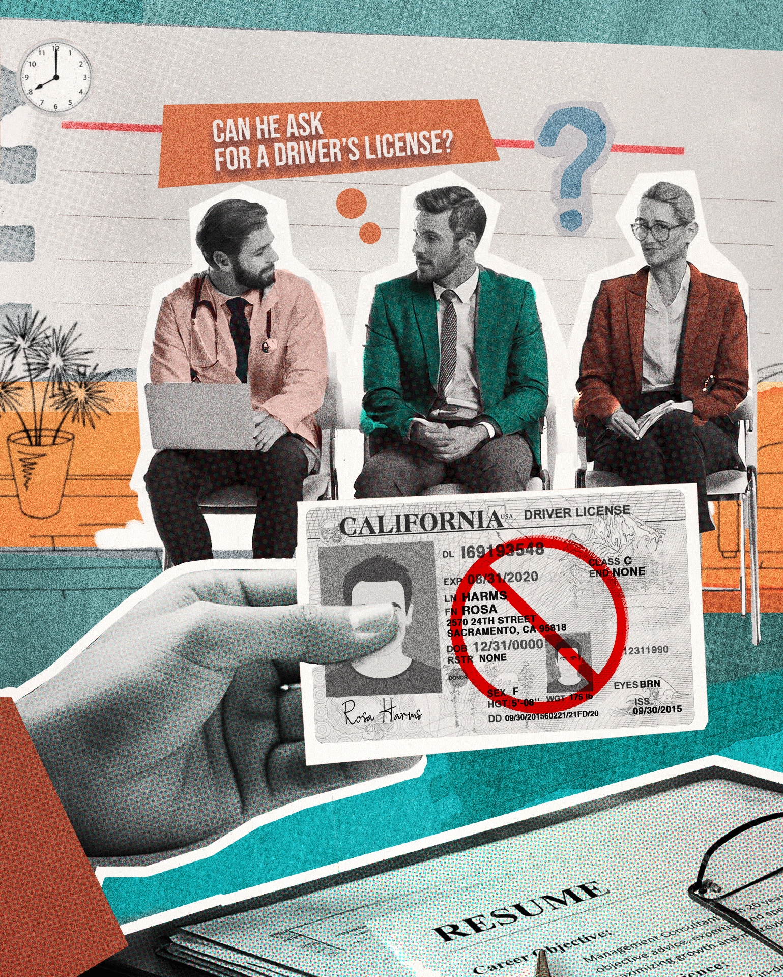 Driver's License Laws Hand holding a driver's license