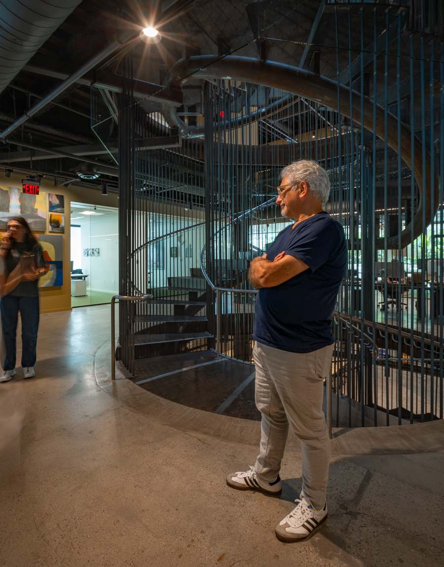 37-team-catching-up-by-the-staircase